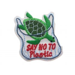 Patch Ecusson Thermocollant Tortue Save the ocean 4 x 5 cm