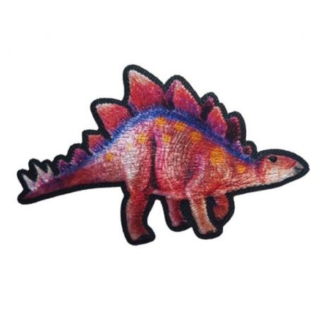 Patch Ecusson Thermocollant Dinosaure Stégosaure 4 x 7 cm