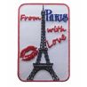 Patch Ecusson Thermocollant Paris Tour Eiffel avec Amour 4,40 x 6,50 cm