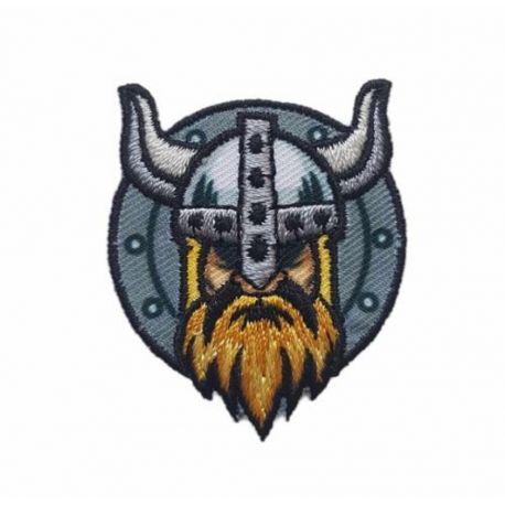 Patch Ecusson Thermocollant Viking Coloris Jaune 3 x 4 cm