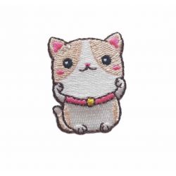 Patch Ecusson Thermocollant Kawai Chaton 3 x 4 cm