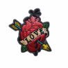 Patch Ecusson Thermocollant Coeur Love Psychédélique 4,50 x 5 cm