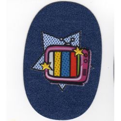 Patch Ecusson Thermocollant Rock Style Life Woman 5,50 x 6 cm