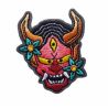 Patch Ecusson Thermocollant Diable Lucifer Psychédélique 4 x 5 cm