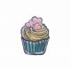 Patch Ecusson Thermocollant Cupcake Fashion 3 x 4 cm