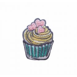 Patch Ecusson Thermocollant Cupcake Fashion 3 x 4 cm