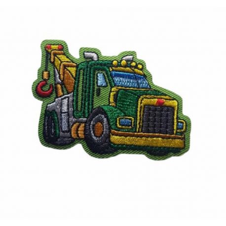 Patch Ecusson Thermocollant Camion dépanneuse 4 x 5 cm