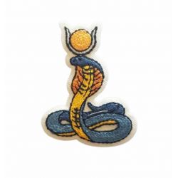 Patch Ecusson Thermocollant Serpent Cobra Egypte 4 x 5,50 cm