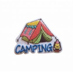 Patch Ecusson Thermocollant Tente de camping 4 x 5 cm