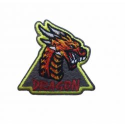 Patch Ecusson Thermocollant Dragon Combattant 5 x 5 cm