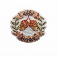 Patch Ecusson Thermocollant Wild Forest gland automne 4 x 5 cm
