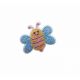 Patch Ecusson Thermocollant Petite abeille bleue 2,50 x 3,50 cm
