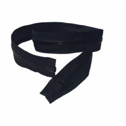 Fermeture éclair 70 cm noir pour blouson ouvrable séparable mailles plastiques 5 mm