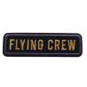 Patch Ecusson Thermocollant Aviateur Flying coloris noir 1,50 x 5,50 cm