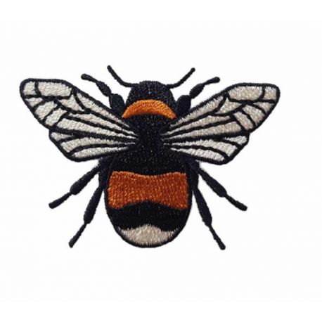 Patch Ecusson Thermocollant Abeille 4 x 5 cm