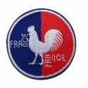 Patch Ecusson Thermocollant Coq France tricolore 5 x 5 cm