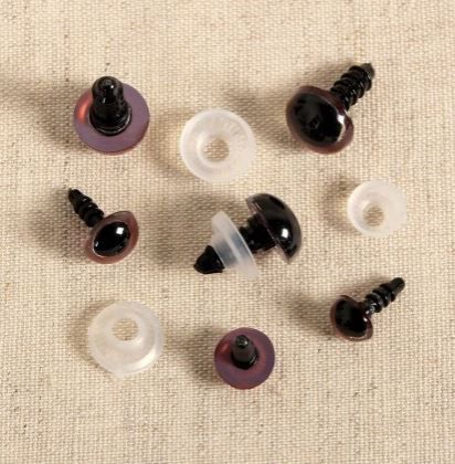 GOTOTOP Yeux De Sécurité 240 Pcs Sécurité Noir Poupée Yeux En Plastique