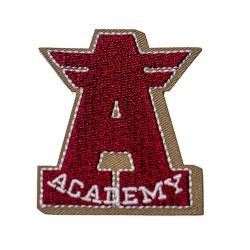 Patch Ecusson Thermocollant Lettre A Sport College University 6,50 x 7 cm