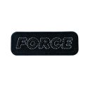 Patch Ecusson Thermocollant Force coloris noir 2,50 x 6 cm