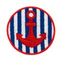 Patch Ecusson Thermocollant Ancre marine 4 x 4 cm