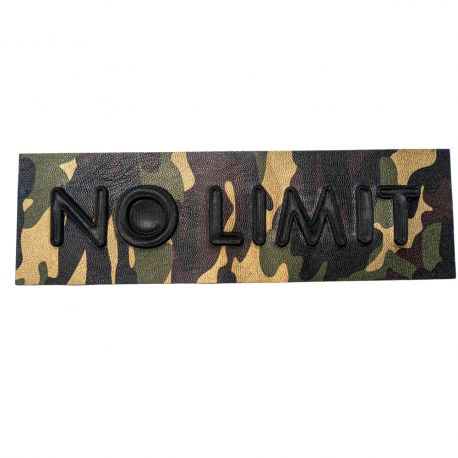 Patch Ecusson Thermocollant Militaire No Limit XXL Coloris Kaki 6,50 x 21 cm