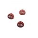 SBOTTONATI lot de 3 x bouton plastique Coccinelle 15 x 20 mm