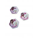 SBOTTONATI lot de 3 x bouton plastique So cute teckel 25 x 25 mm