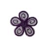 Ecusson Thermocollant Petite FLEUR Coloris VIOLET 4 x 4 cm