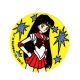 Patch Ecusson Thermocollant Sailor Moon Sailor Mars 7 x 7 cm