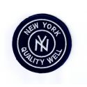 Patch Ecusson Thermocollant Ecusson Thermocollant New York rond coloris Marine 7 x 7 cm