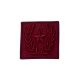 Patch Ecusson Thermocollant Etoile Lauriers Coloris Bordeaux 3 x 3 cm