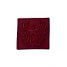 Patch Ecusson Thermocollant Etoile Lauriers Coloris Bordeaux 3 x 3 cm