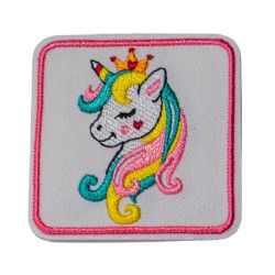 Patch Ecusson Thermocollant Licorne Bébé 5 x 5 cm