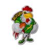 Patch Ecusson Thermocollant Coq Rugby Coloris vert 4 x 6,50 cm