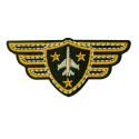 Patch Ecusson Thermocollant Avion Air Forces 2,50 x 5,50 cm