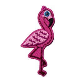 Patch Ecusson Thermocollant Flamant rose 3 x 6 cm