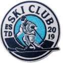 Patch Ecusson Thermocollant Ski Club 7 x 7 cm