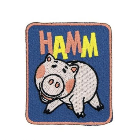 Patch Ecusson Thermocollant Toy Story Bayonne le cochon Hamm 5,50 x 7 cm