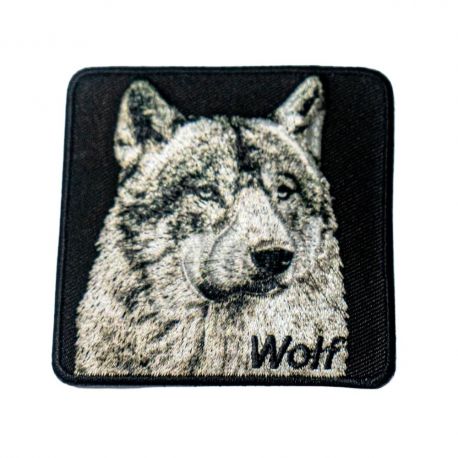 Patch Ecusson Thermocollant Sauvage Loup 6,50 x 6,50 cm