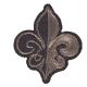 Patch Ecusson Thermocollant Fleur de Lys 2,30 x 2,80 cm