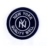 Patch Ecusson Thermocollant Rond New York Coloris Marine 7 x 7 cm