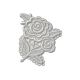 Patch Ecusson Thermocollant Fleur Dentelle Blanche 3,50 x 3,50 cm