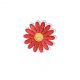 Patch Ecusson Thermocollant Fleur Marguerite Pâquerette Coloris Rouge 3 x 3 cm