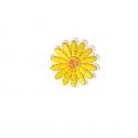 Patch Ecusson Thermocollant Fleur Marguerite Pâquerette Coloris Jaune 3 x 3 cm