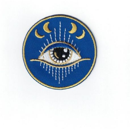 Patch Ecusson Thermocollant Oeil Astronomie 5 x 5 cm