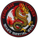 Patch Ecusson Thermocollant Dragon Martial Arts 6 x 6 cm