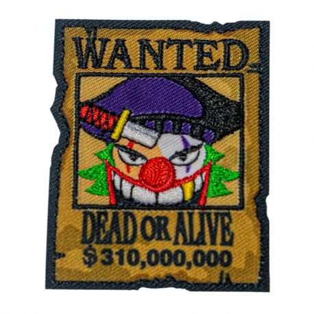 Patch Ecusson Thermocollant Wanted Dead or Alive 4 x 5,50 cm