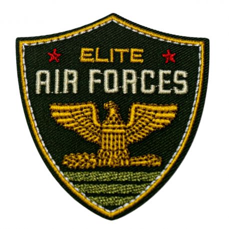 Patch Ecusson Thermocollant Insigne Air Forces Elite 5 x 5 cm