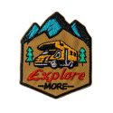 Patch Ecusson Thermocollant Camping Car Explorer 4 x 5 cm