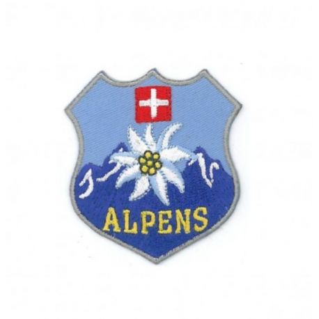 Patch Ecusson Thermocollant Alpes Suisse 5,50 x 6 cm